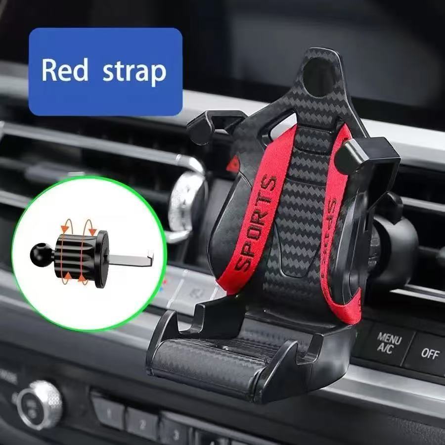 red-black ribbon, short hook, hanging loop