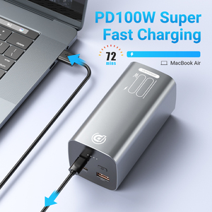 Cargador de teléfono Pd3.0 Qc4.0 Mini banco de energía móvil portátil 20000Mah 100W banco de energía de carga rápida para computadoras portátiles - Product Image 2