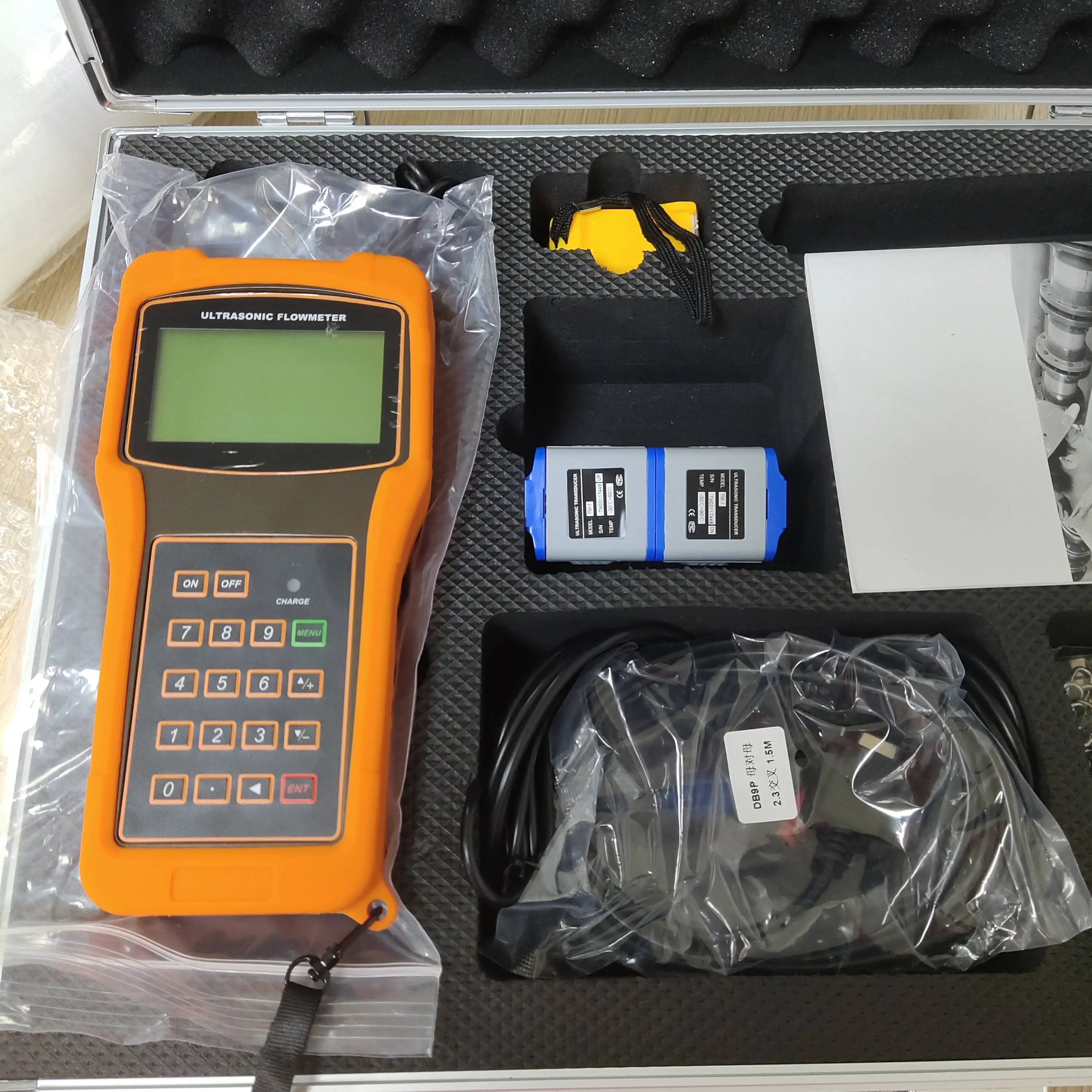 Medidor de flujo TUF2000H, medidor de flujo ultrasónico, medidor de flujo ultrasónico de mano, suministro de batería de 3,6 V