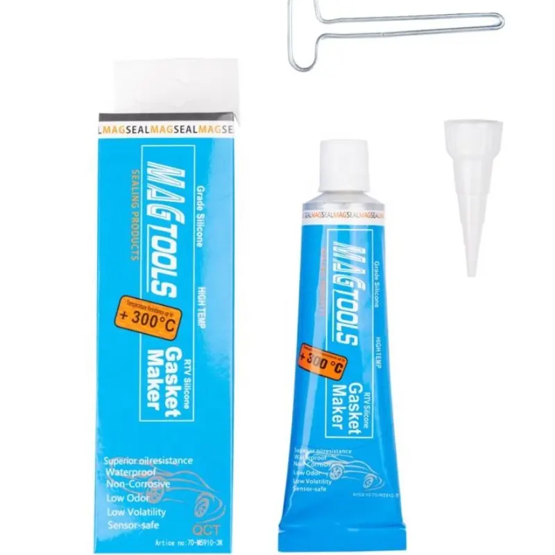 MagTools Fast Cura Gasket Maker 85ml Alta Temp Preto RTV Silicone Junta Maker para auto peças