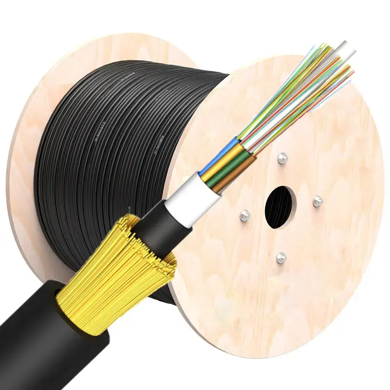 Produsen kabel serat optik 6 8 12 24 48 96 Core Mode tunggal G657A1 G657A2 lebar kabel ADSS luar ruangan 100m 120m
