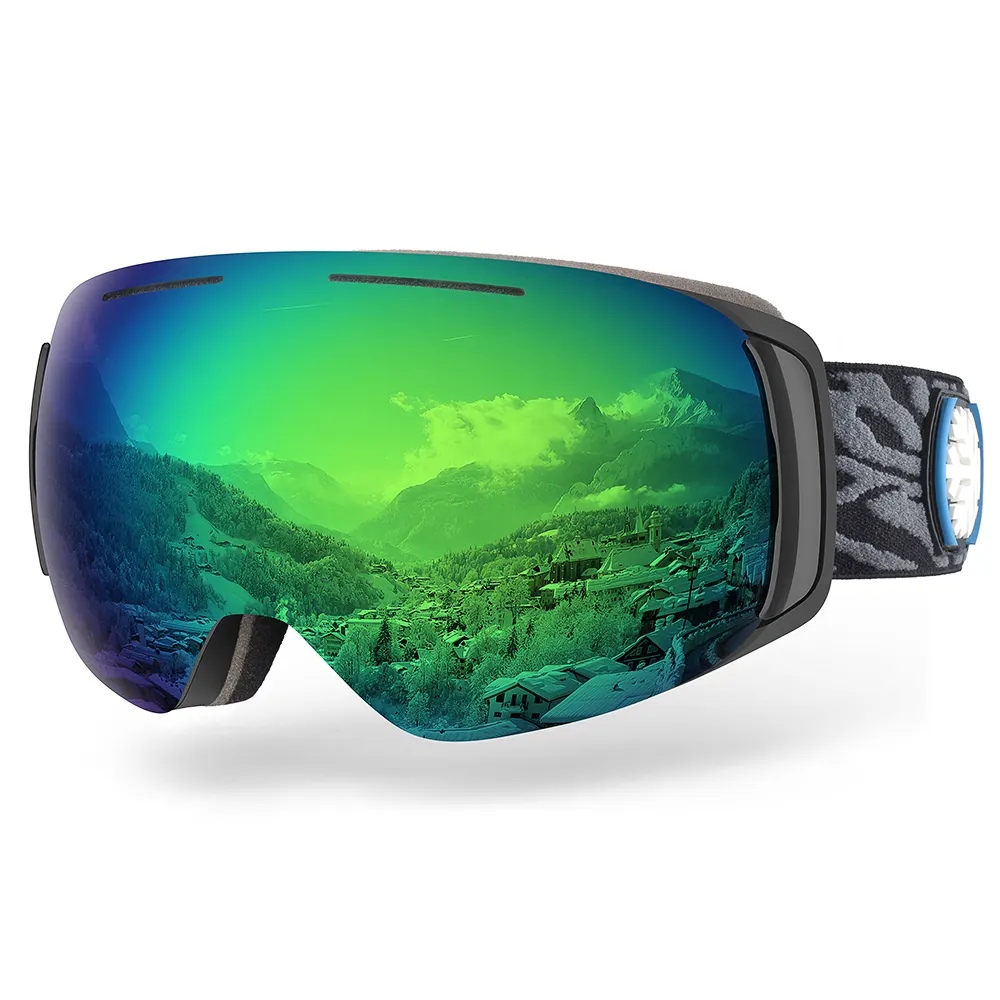 Gafas de nieve magnéticas Último estilo de bloqueo gafas de esquí lente de repuesto