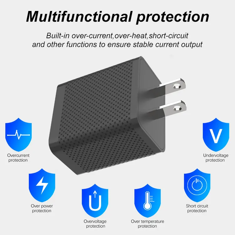 الاتحاد الأوروبي الولايات المتحدة التوصيل نوع C شاحن 20 واط PD QC3.0 المزدوج USB C الهاتف المحمول الشحن الجدار سريع لفون 14 13 12 11 Pro Max