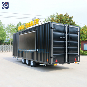 Camptrl di động thực phẩm Xe tải cà phê Pizza thực phẩm Trailer đầy đủ trang bị 20ft container Nhà hàng với nhà bếp container Cafe Bar - Product Image 5