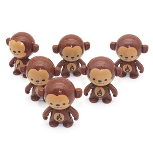 Toptan karikatür plastik Mini Fidget Tumbler Rotatingcute maymun hayvan roly-poli Wobbling oyuncak çocuklar için - Product Image 4