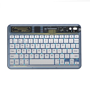 Universal Backlit <strong>Keyboard</strong> Wireless Transparent <strong>Keyboard</strong> 10 Inch for Tablet Mobile Phone Laptop RGB Backlight BT <strong>Keyboard</strong> Keypad - Product Image 6