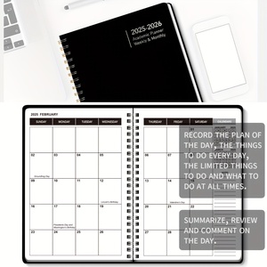 Enero 2025-Diciembre 2026 Cuaderno de planificación mensual Agenda semanal académica Cuaderno de planificación con grandes bloques de escritura - Product Image 6
