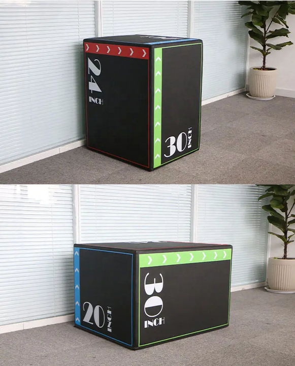 Hot Sale Fitness Equipment Training Jump Box Soft PVC+EPE Plyometric Jump Boxe for Gym Use