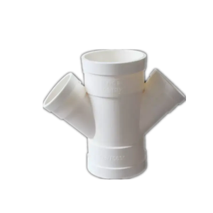 Chinese Factory <strong>PVC</strong> Three-dimensional Reducing Four <strong>Way</strong> Fitting Telescopic Oblique Four-<strong>way</strong> Air Conditioner Drain