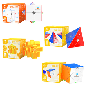 Canavar gitmek MG ayna piramit Skewb sihirli küp bulmaca 3x3 hız Cubo MG251 standart 2x2 küp Magico eğitim bulmaca oyunu oyuncaklar