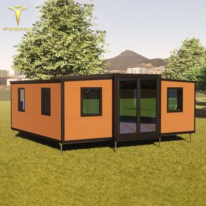 Satılık çöp tenekesi nakliye olağanüstü 20ft genişletilebilir konteyner ev konut