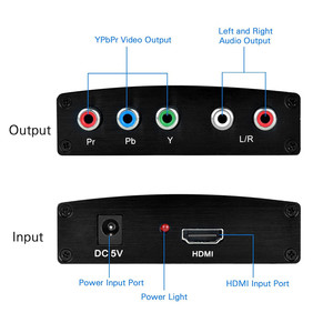 4K <strong>HDMI</strong> to <strong>Component</strong> Adapter <strong>HDMI</strong> to YPbPr Converter <strong>HDMI</strong> to RGB R/L 5RCA Video Audio Converter Adapter