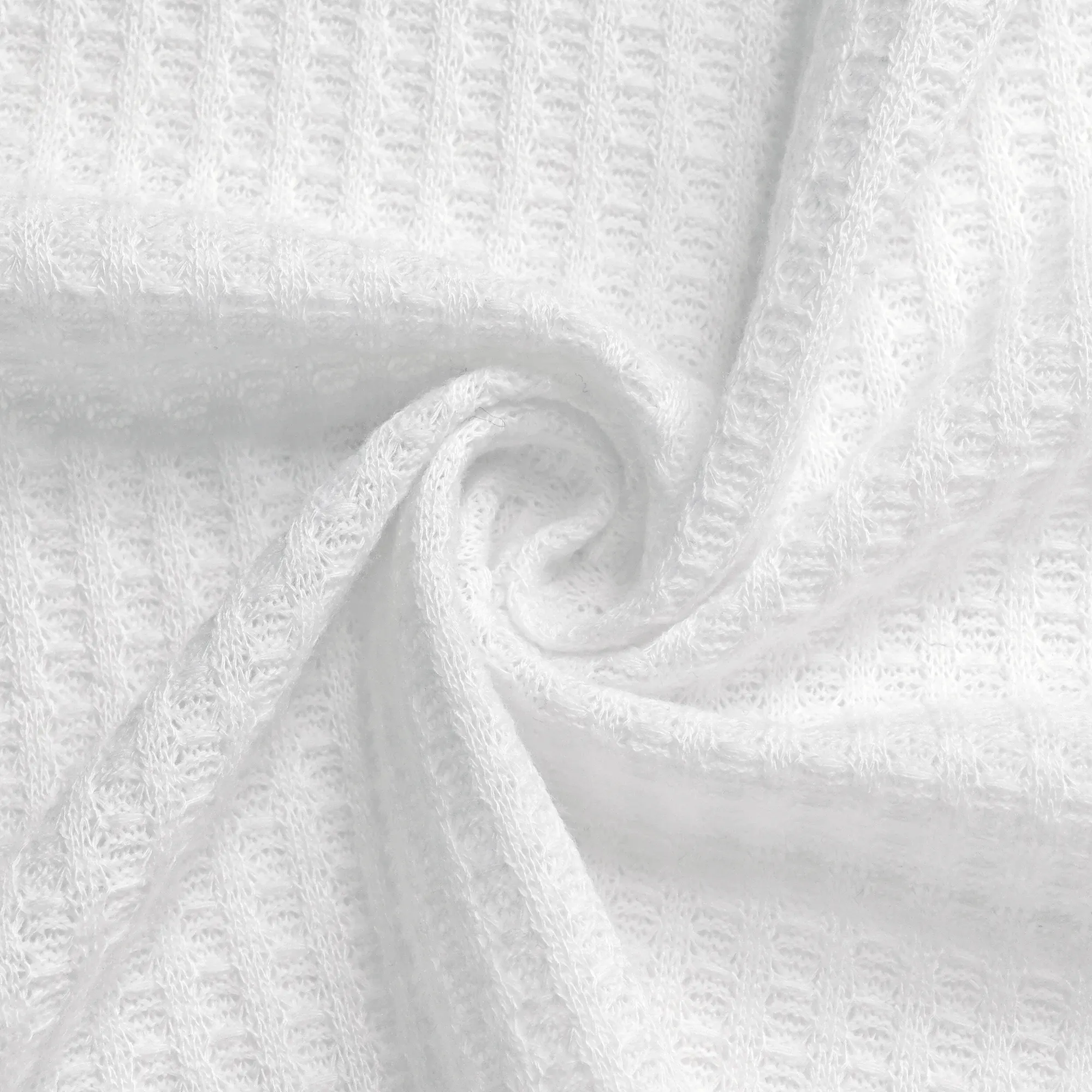 Tessuto per Wafer Jacquard in maglia morbida traspirante in poliestere Rayon misto Wafer tessuto per camicie da donna