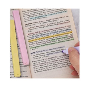 Wholesale 4mm Line Width Soft <strong>Chisel</strong> <strong>Tip</strong> 8 Pastel Colors Assorted Mini <strong>Highlighters</strong> Set - Product Image 5