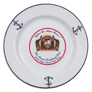 Custom Design Vintage <strong>Decal</strong> Print Enamel Snack Plates Camping Kitchen Dinner Plates Soup Plate - Product Image 4
