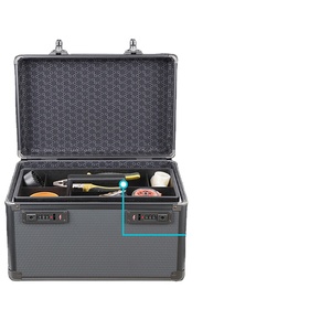 灰色工具储物工具箱铝制户外收纳盒，带TSA锁 - Product Image 5