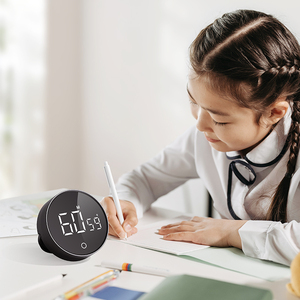 199min Timer da cucina digitale impermeabile rotondo grande schermo a LED rotazione magnetica personalizzata per il conto alla rovescia Timer per la cottura - Product Image 5