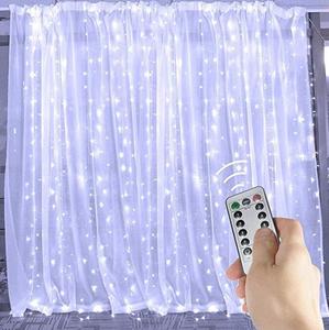 3*3メートル300 LED銅線ライトカーテンライトルームデコレーションストリングUSBリモコンランタンフック付き - Product Image 3