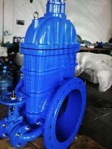 बेवल गियरबॉक्स और हैंडव्हील के साथ डक्टाइल आयरन फ्लैंगेड लचीला वेज गेट वाल्व - Product Image 6