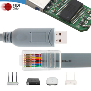 Endüstriyel USB Rs232 Rs485 RS422 To Rj45 dönüştürücü konsolu Usb Rj45 konsol kablosu anahtarı Swb sunucu yönlendirici - Product Image 1