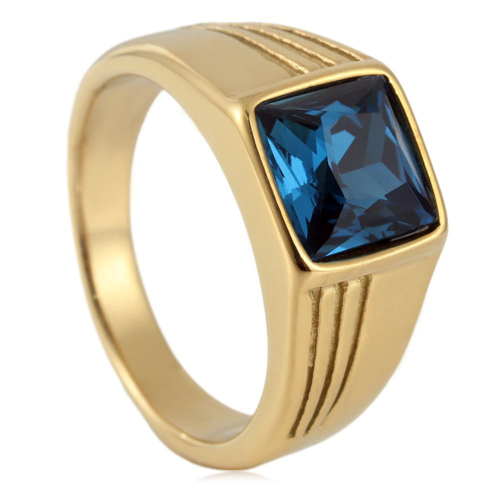 Gold (light blue sapphire)