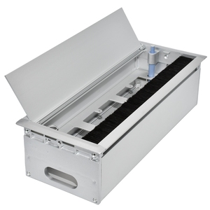 厂家价格铝合金矩形会议桌桌面书桌电缆孔盖索环 - Product Image 1