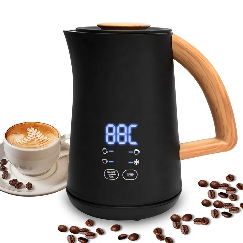 Hot Bán Phụ Kiện Nhà Bếp Sữa Hấp Điện Sữa Frother 4 Trong 1 Cà Phê Frother Sữa Nóng Cho Latte Cappuccino