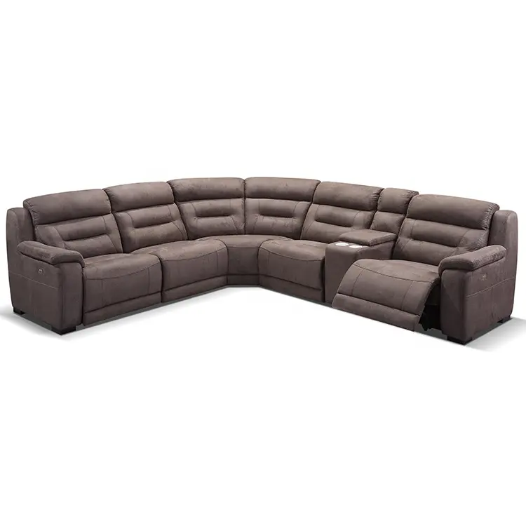 Mobili per soggiorno manuali o elettrici vendita calda potenza funzionale divano reclinabile componibile in vera pelle
