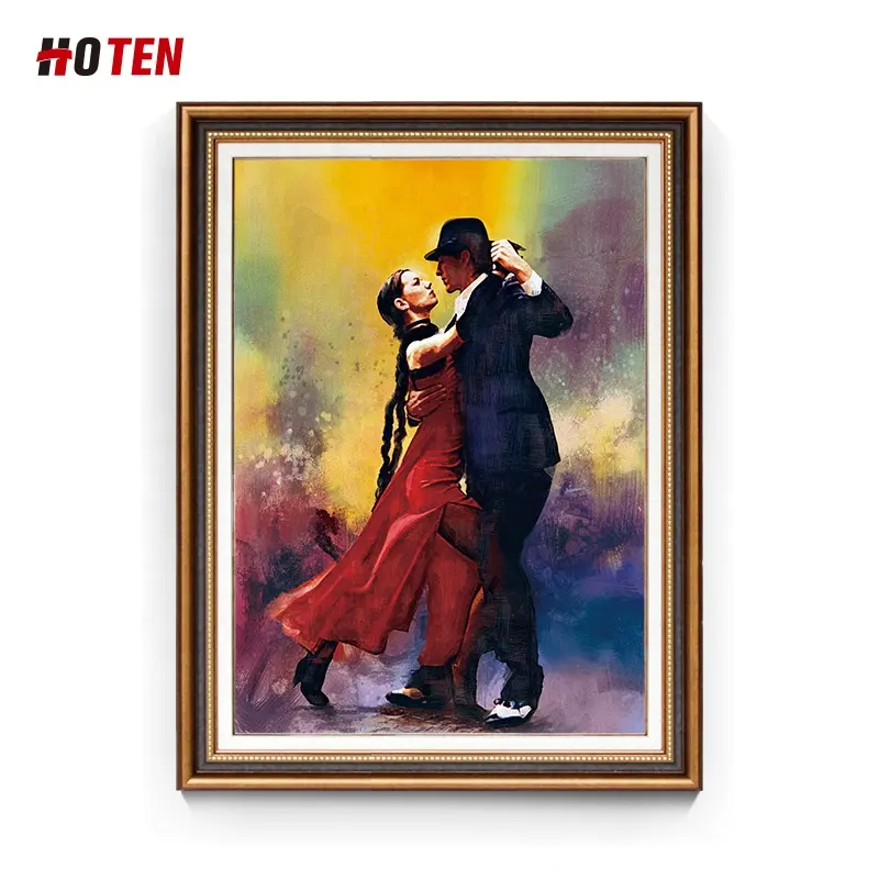 100% dipinto a mano pittura a olio donna ballerino di flamenco spagnolo pittura a olio soggiorno decorativi dipinti murali