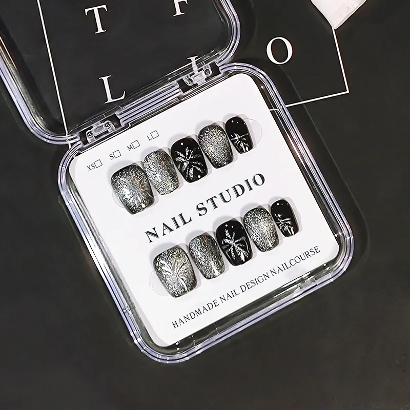 Nuovo arrivo 10 pz stampa unghie finte per bellezza Nail Art