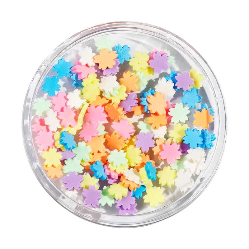Etiquetas privadas 3D corazón estrella para decoración de uñas, gradiente colorido Caramelo Suave, accesorios de manicura DIY