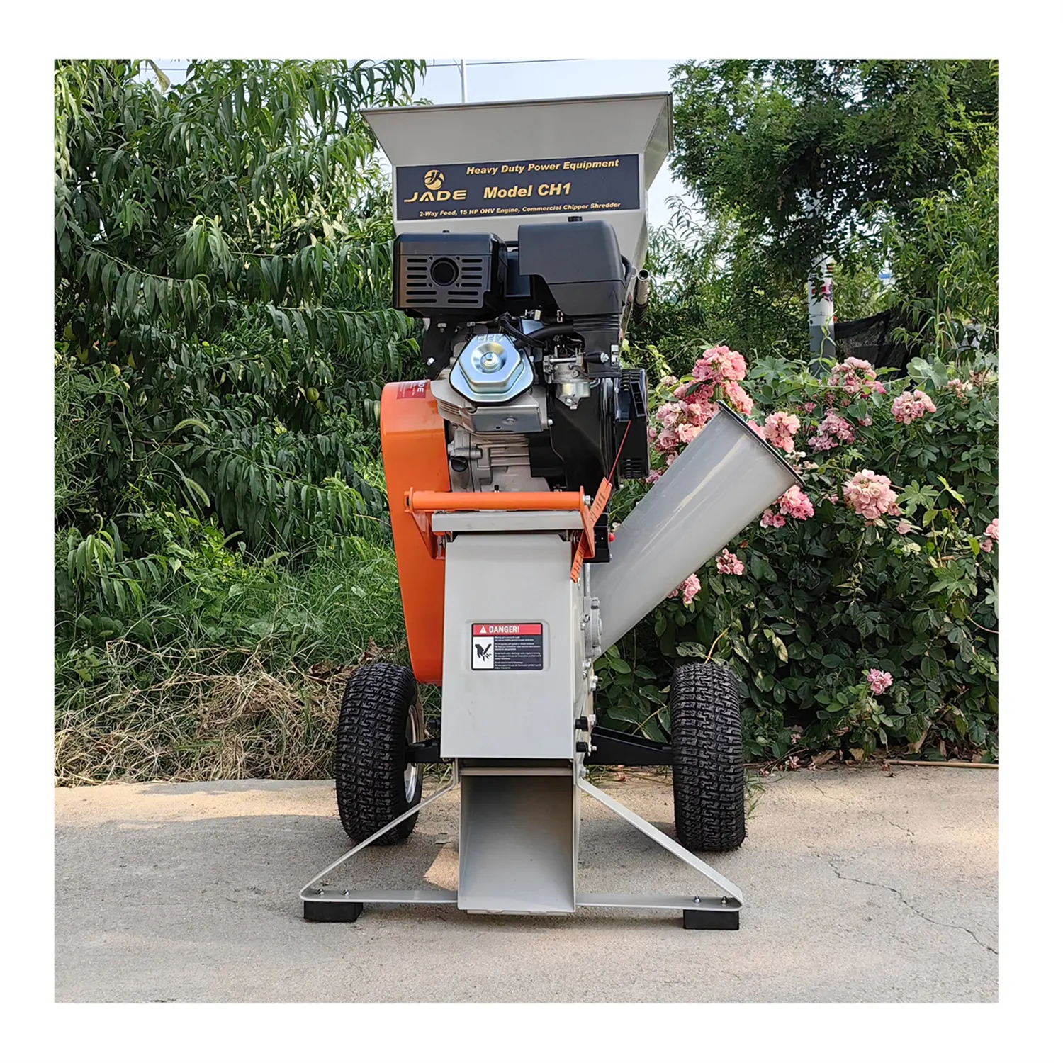 Çin bağlantı küçük ticari davul kullanımı gaz motoru ahşap parçalama Chippers palet hareketli bahçe aracı CH3 parçalayıcı makine parçalayıcı