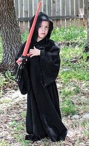 蒙登高品质明星战争角色扮演服装成人绝地骑士连帽衫万圣节派对舞台表演黑色 - Product Image 5
