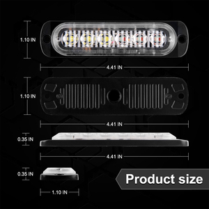 Çoklu renk 6 LED otomobil araç flaşlı uyarı lambası sinyal ışığı için led yan işaretleyici ışık kamyon römork motosiklet - Product Image 4