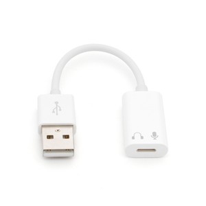 Adecuado para computadora de escritorio portátil MacBook USB a cable de conversión de auriculares de llamada de control de cable de 8 pines - Product Image 1