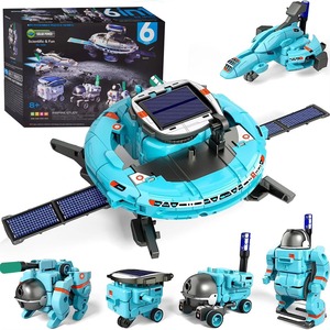 Solarenergie 6 in 1 Zusammen gebautes Toy Space Fleet Science Experiment Diy Space Intelligenter Roboter - Product Image 1