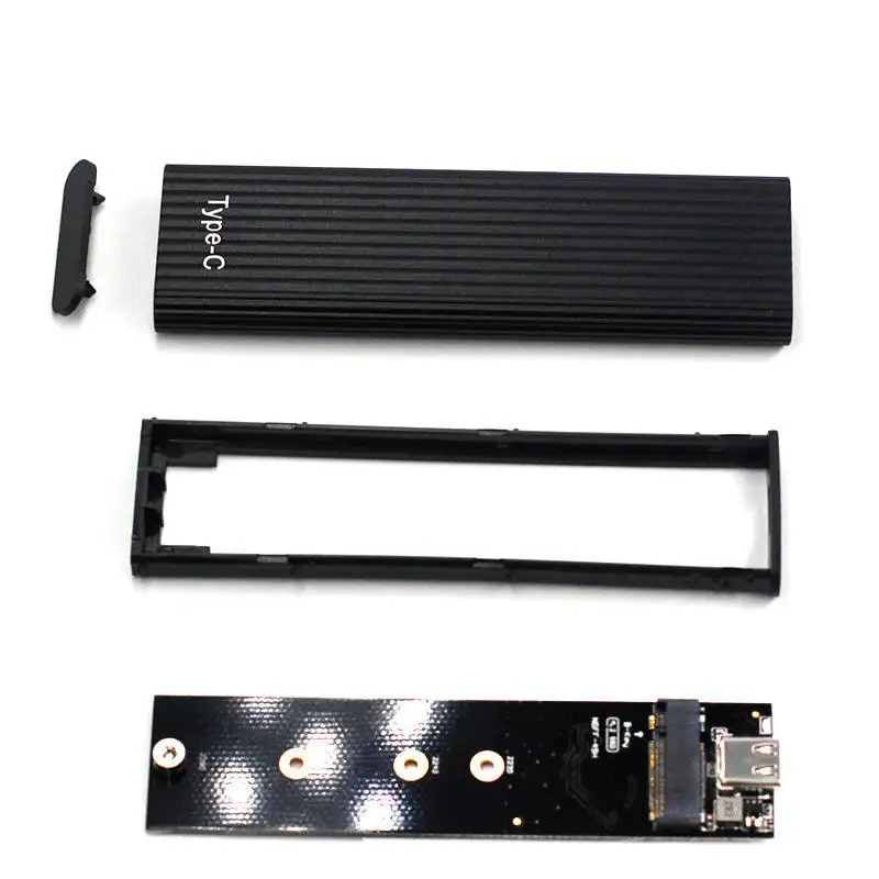 알루미늄 M.2 SSD Ngff 인클로저 USB 3.1 Type -C 하드 디스크 케이스 휴대용 M.2 Ngff ssd 인클로저