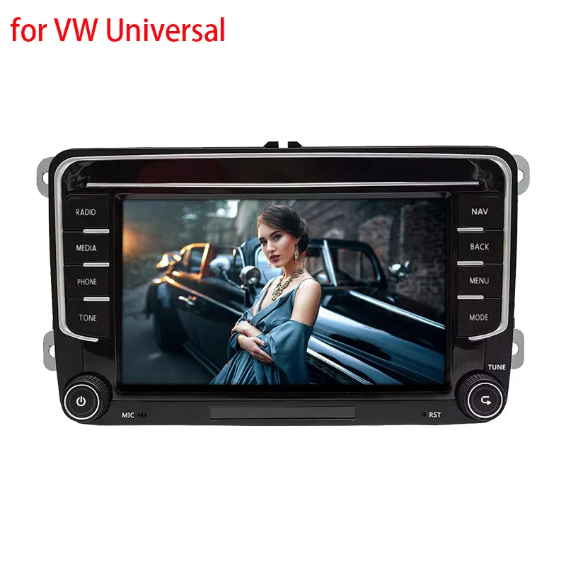 Hikity — lecteur Autoradio stéréo et GPS de voiture, pour VW PASSAT POLO GOLF 5 6, 7/8/9 pouces, 32 + 2, Android 10, 2 Din