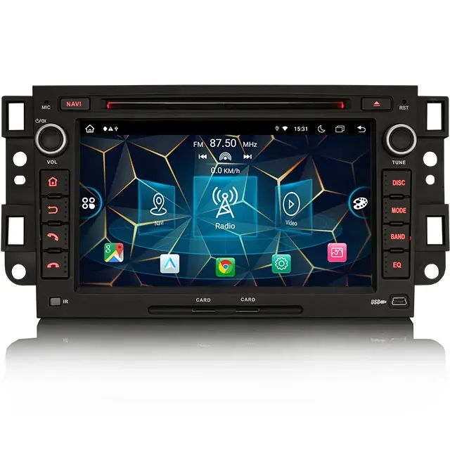 Erisin ES8976C 7 "IPS Android 12,0 coche estéreo GPS SatNav Radio para Chevrolet Aveo Epica Captiva DSP 4G inalámbrico CarPlay Auto