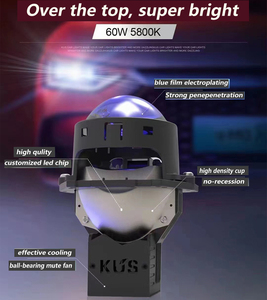 Yüksek güç BI Led projektör Lens far 60W/70W Hi/LO işın çift ışık lensi projektör far - Product Image 6