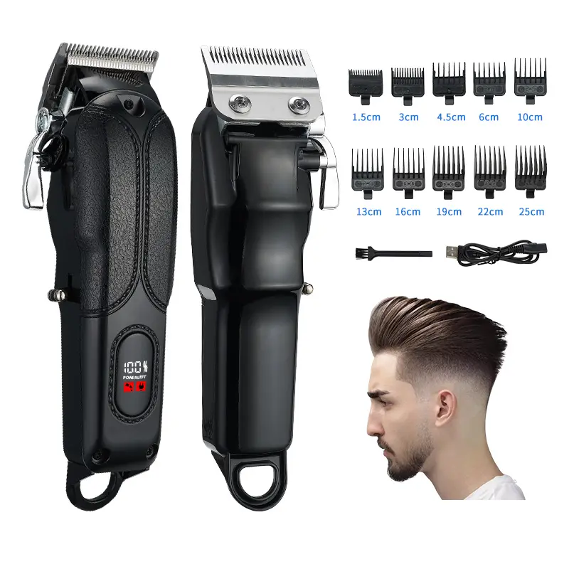 Chuyên Nghiệp Nhãn Hiệu Riêng Mới Cắt Tóc Tóc Không Dây Tông Đơ Người Đàn Ông Clipper Điện Tóc Clipper