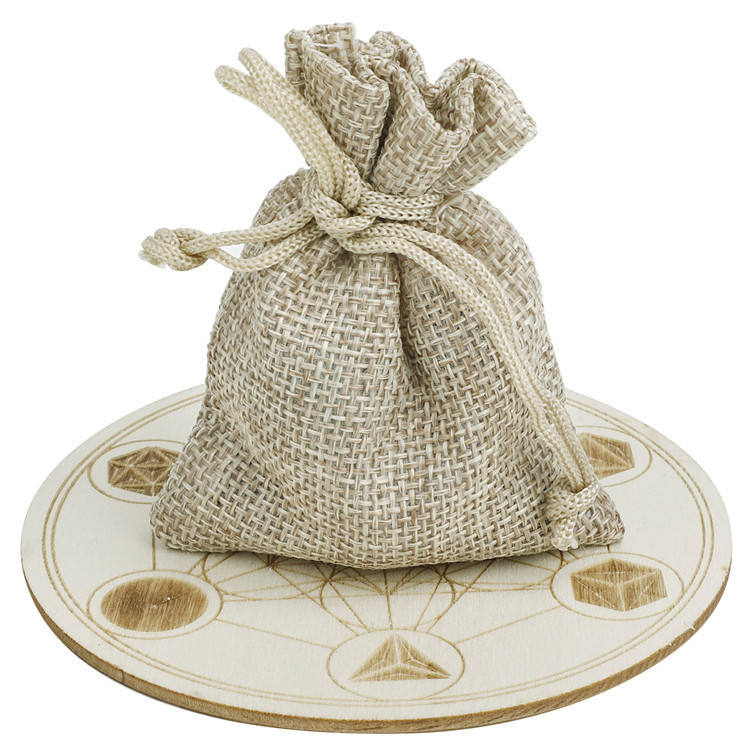 Rose Cristal Sept Chakra Sac + Rond MDF Crystal Matrix-5