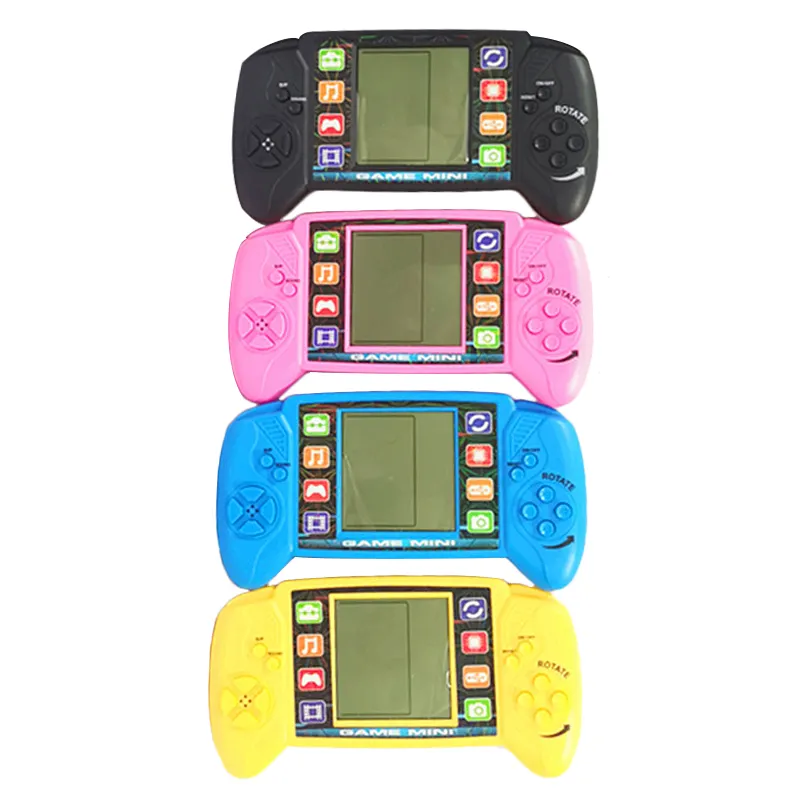 Grande schermo bambini educativi retrò Puzzle elettronico macchina da gioco in mattoni Console portatile classico gioco portatile giocattolo per bambini