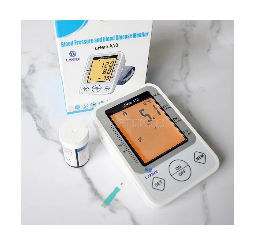 Lannx uhem a10 equipamentos médicos monitor de pressão arterial, medidor de glicose no sangue, equipamentos domésticos