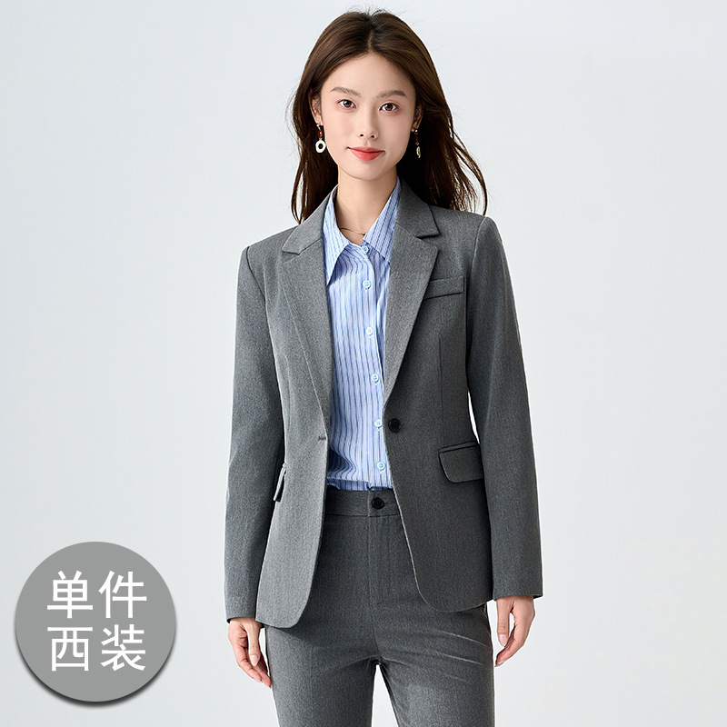 gray suit