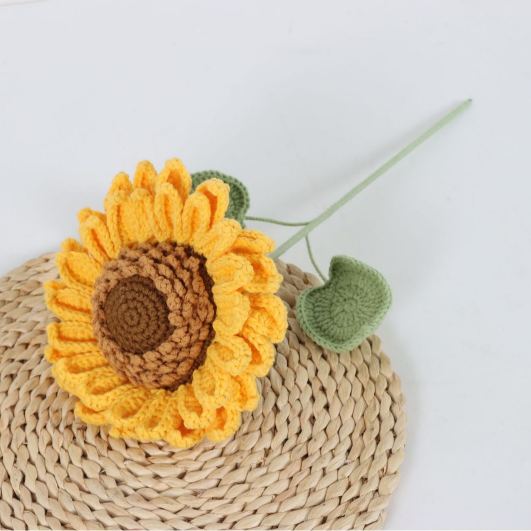 Double coeur brun tournesol