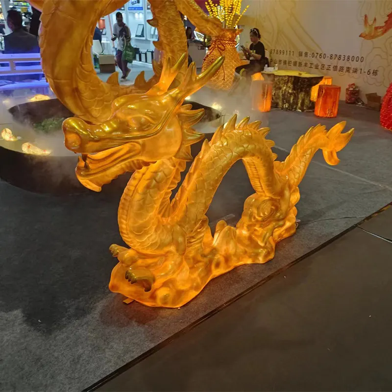 2024 New Chinese Zodiac Dragon Jahr Dekorationen Beleuchtung Drachen laterne PE Tier laternen zu verkaufen