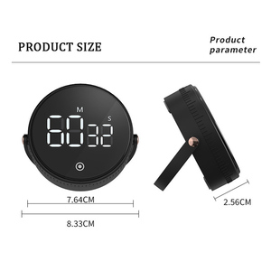 Dönen mekanik manyetik led dijital mutfak zamanlayıcı mutfak zamanlayıcı dijital büyük ekran ile - Product Image 4