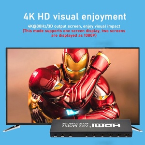 Xput 4K 60Hz 6x2 HDMIマトリックススイッチャー6x2HDMIマトリックススイッチ6In2Outサポート3DARCオーディオ - Product Image 3