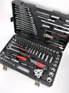 126件方便家用碳钢手动工具套装带手柄的多功能钳包括必备工具包